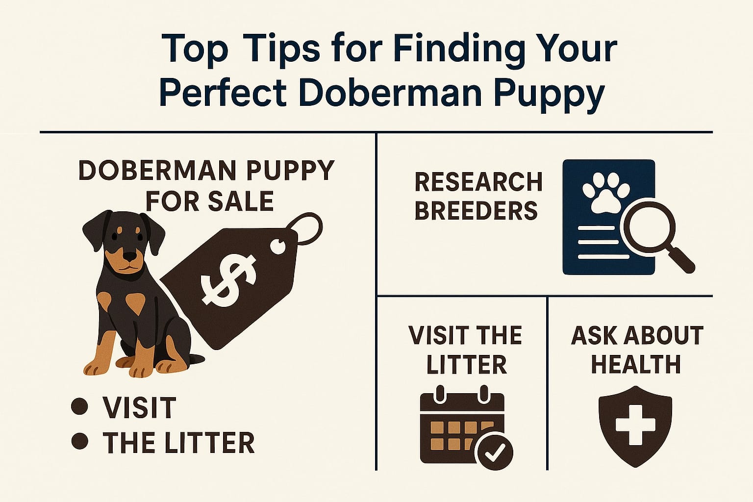 Top Tips for Finding Your Perfect Doberman Puppy