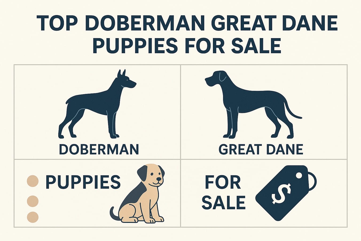 Top Doberman Great Dane Puppies for Sale