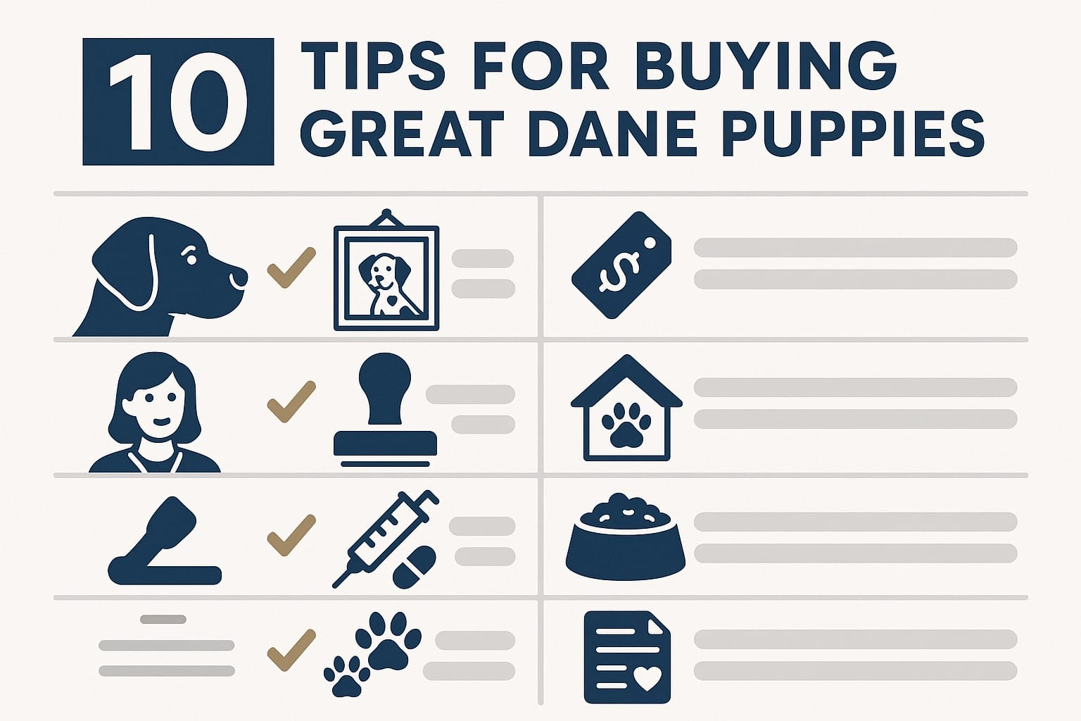 10 Tips for Buying Great Dane Puppies
