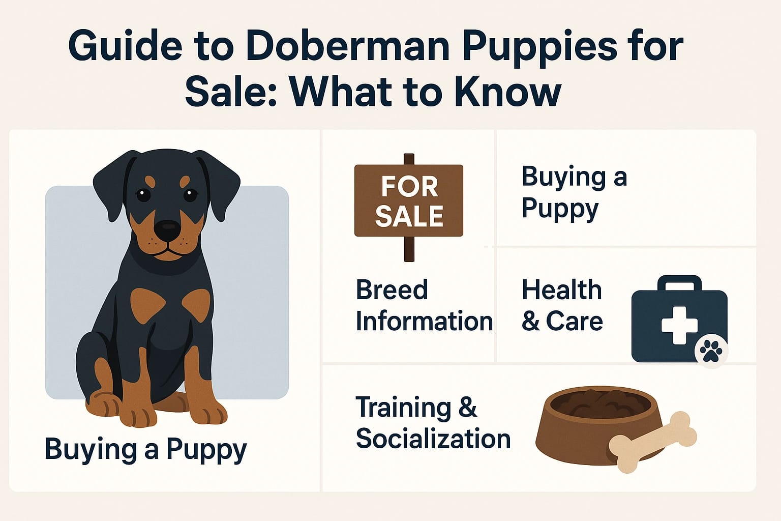 Guide to Doberman Puppies for Sale: What to Know