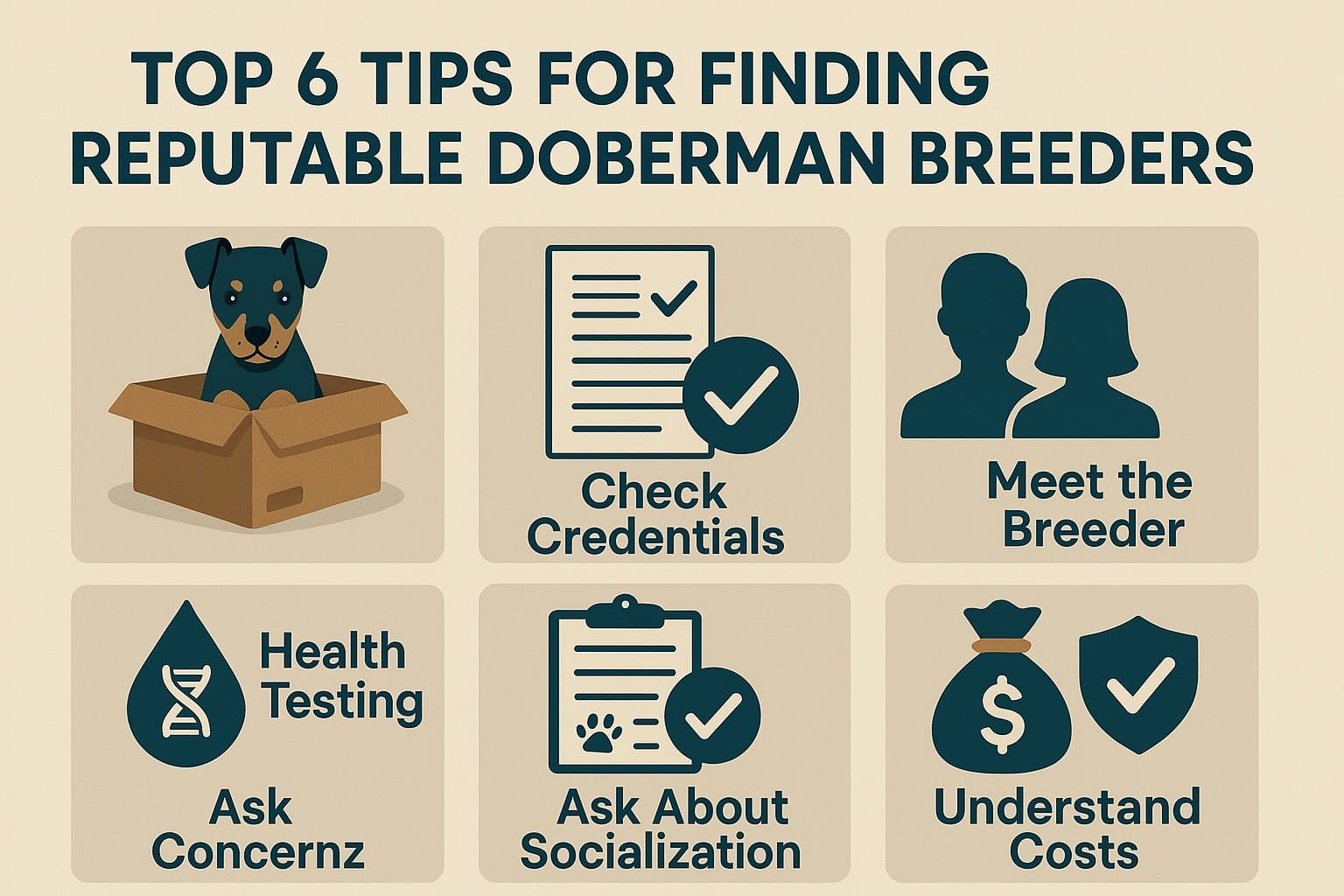 Top 6 Tips for Finding Reputable Doberman Breeders