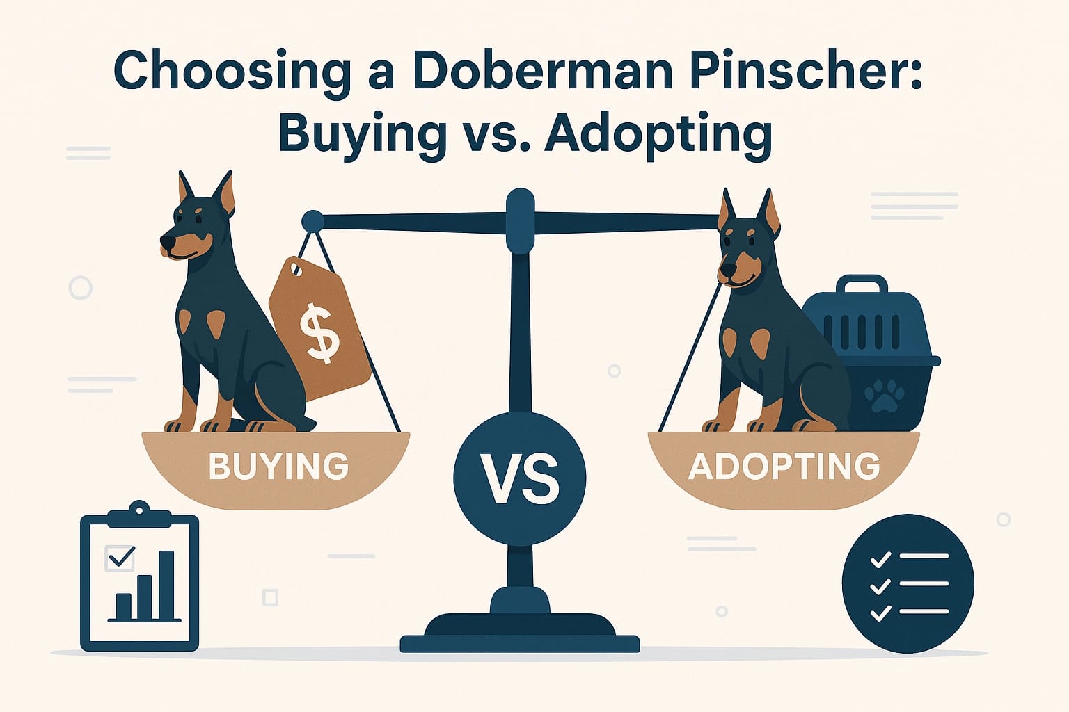 Choosing a Doberman Pinscher: Buying vs Adopting